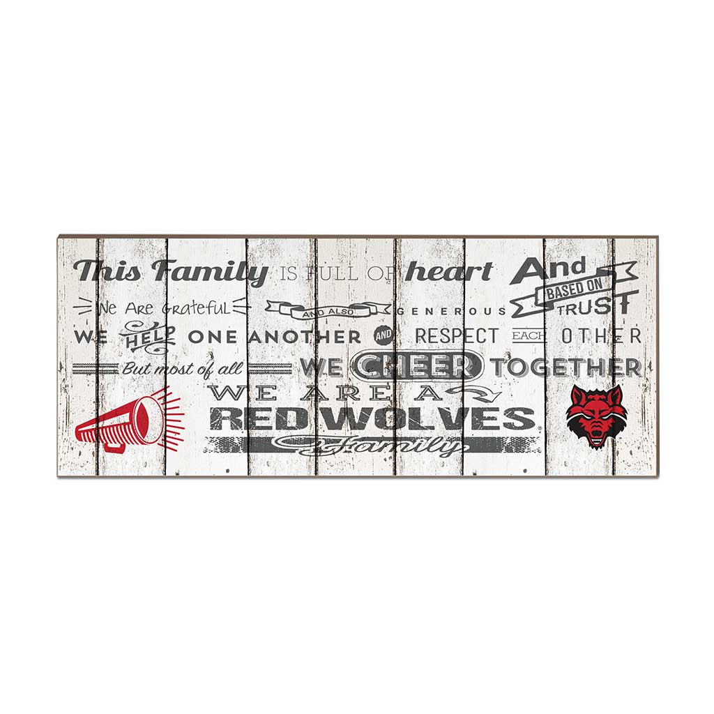 Small Weathered Family Cheer Arkansas State Red Wolves