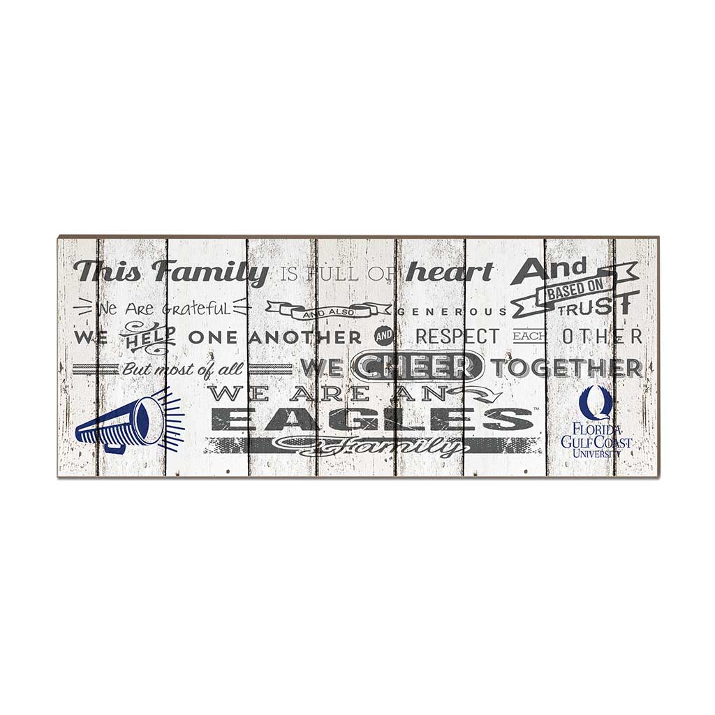 Small Weathered Family Cheer Florida Gulf Coast Eagles