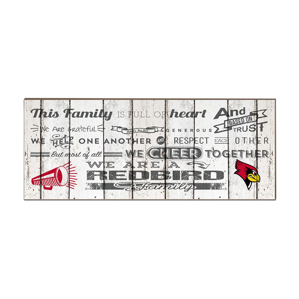 Small Weathered Family Cheer Illinois State Redbirds