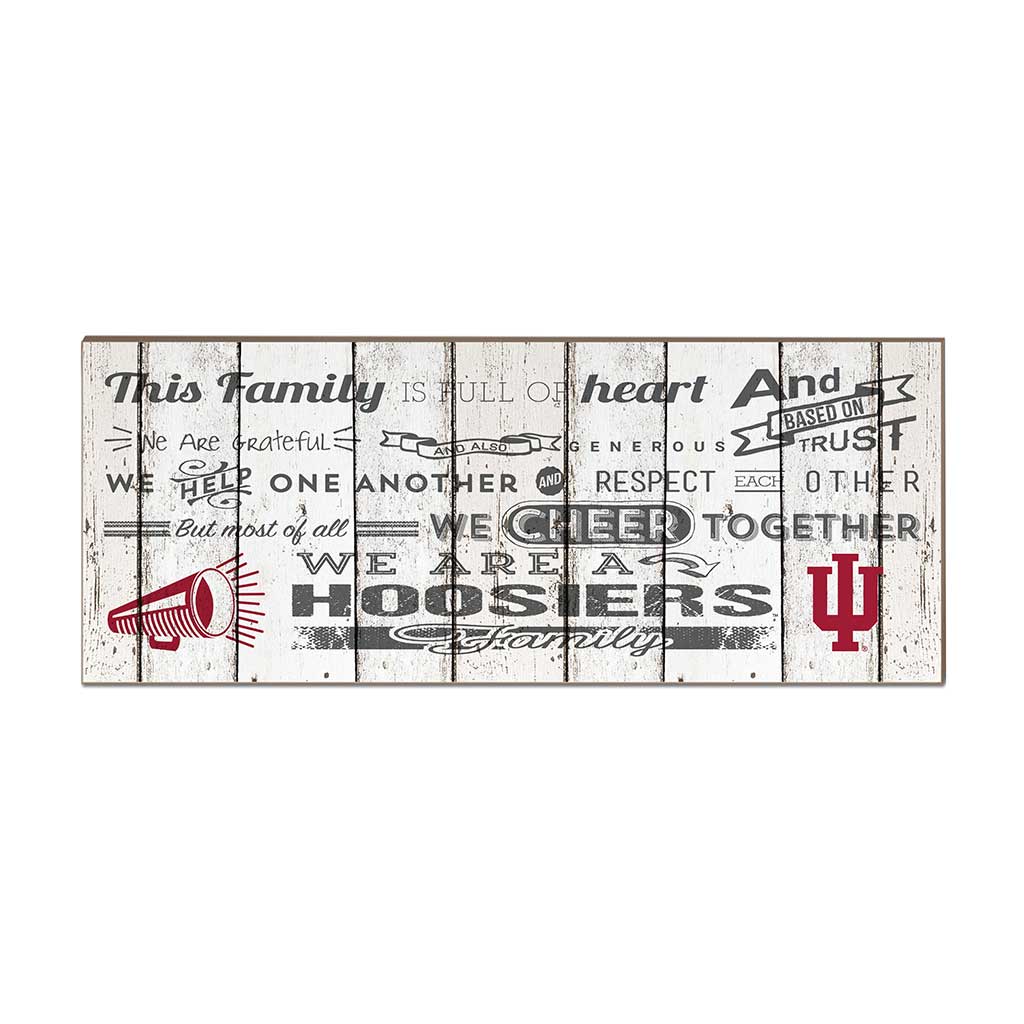 Small Weathered Family Cheer Indiana Hoosiers