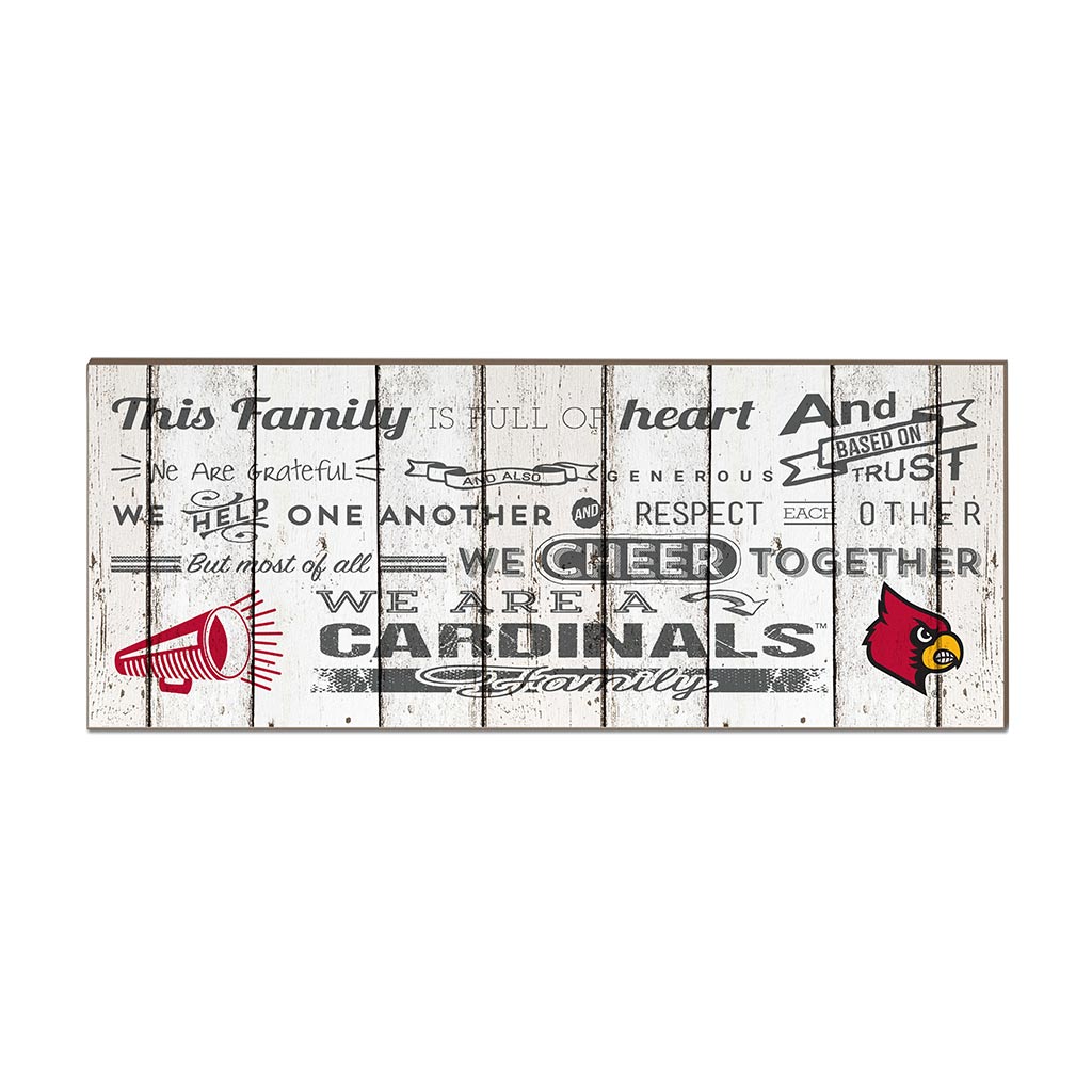 Small Weathered Family Cheer Louisville Cardinals