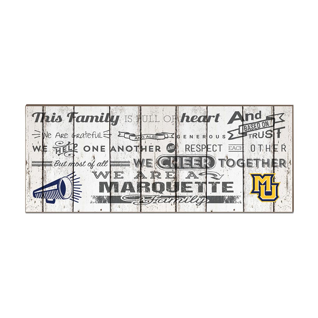 Small Weathered Family Cheer Marquette Golden Eagles SECONDARY LOGO
