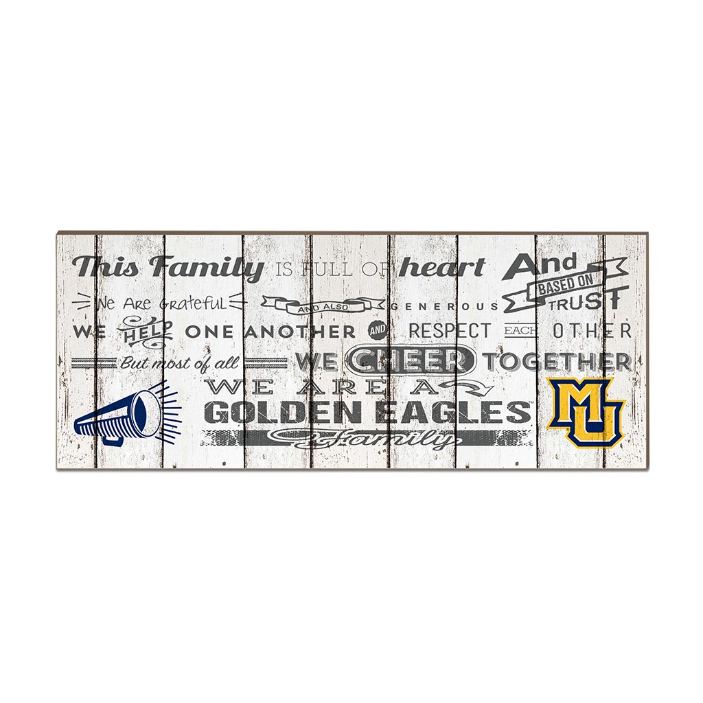 Small Weathered Family Cheer Marquette Golden Eagles