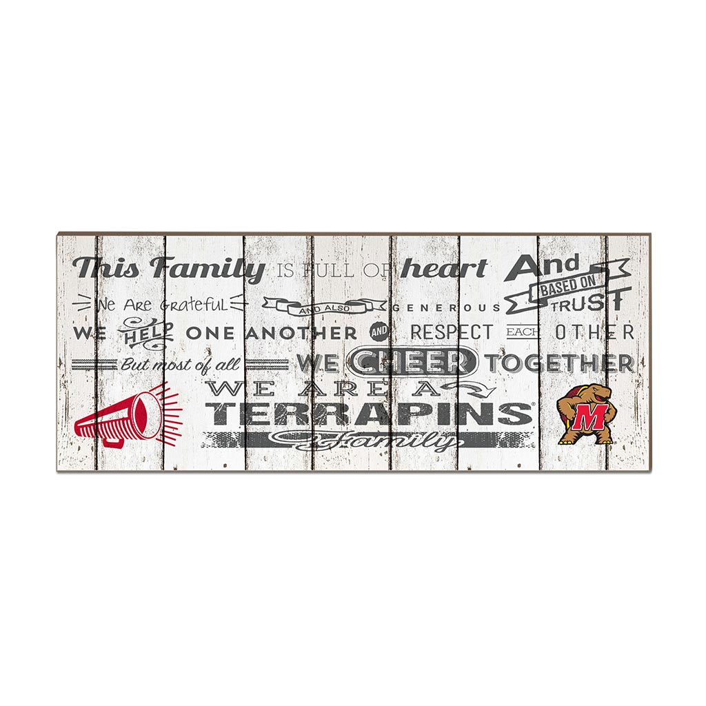 Small Weathered Family Cheer Maryland Terrapins