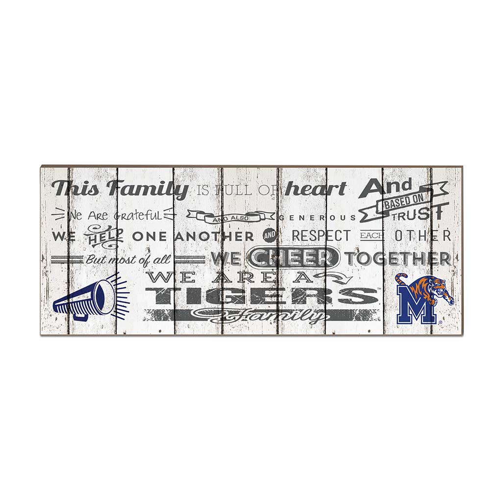 Small Weathered Family Cheer Memphis Tigers