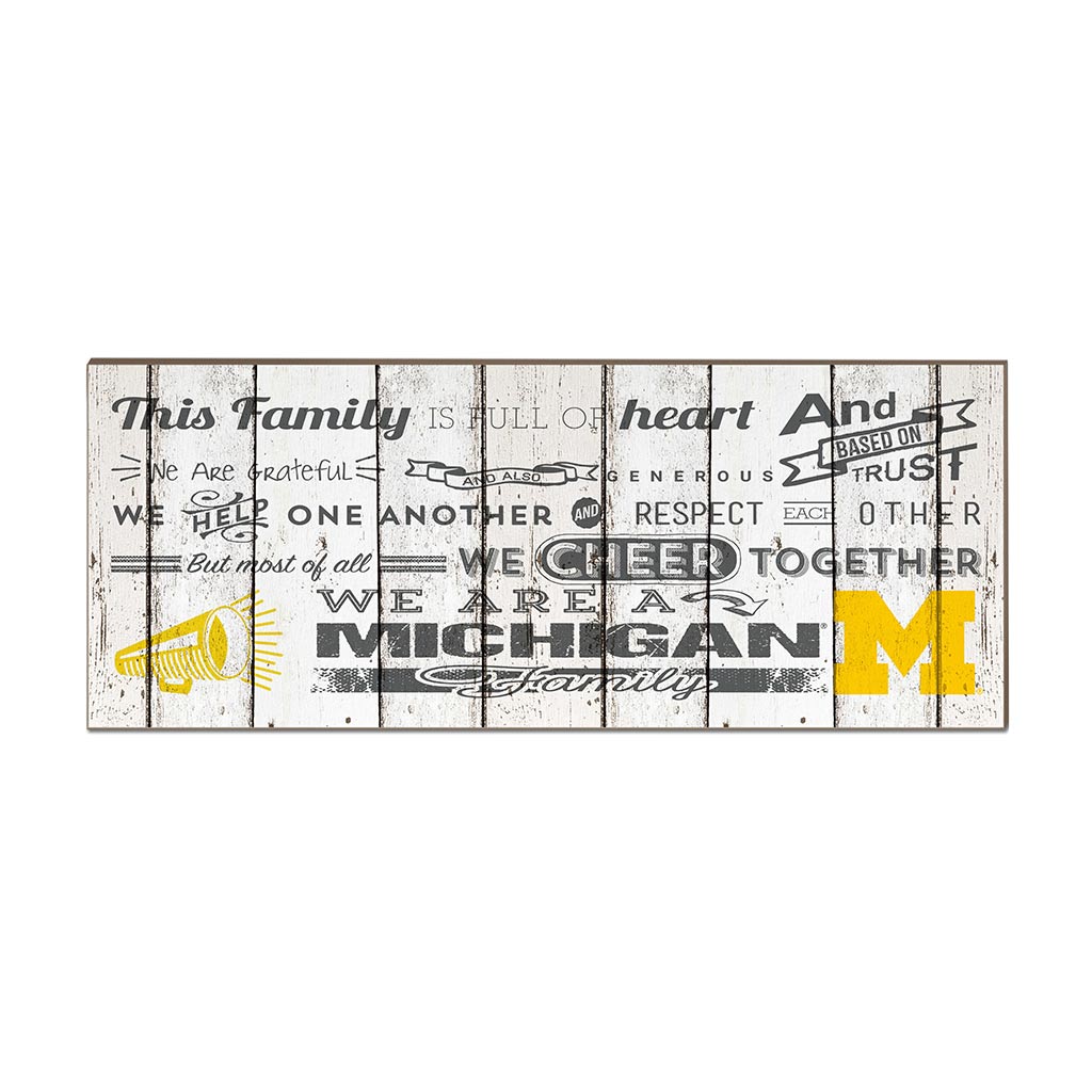 Small Weathered Family Cheer Michigan Wolverines