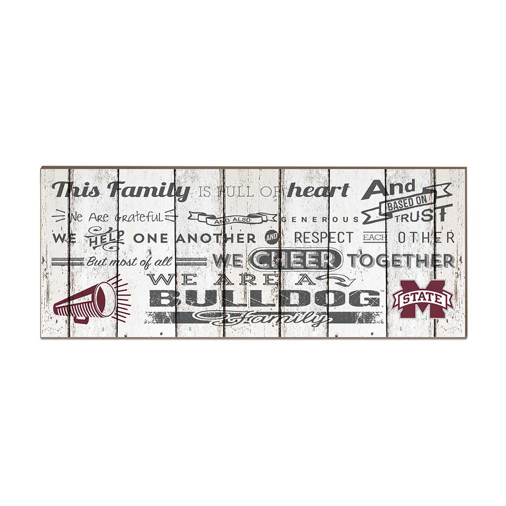 Small Weathered Family Cheer Mississippi State Bulldogs