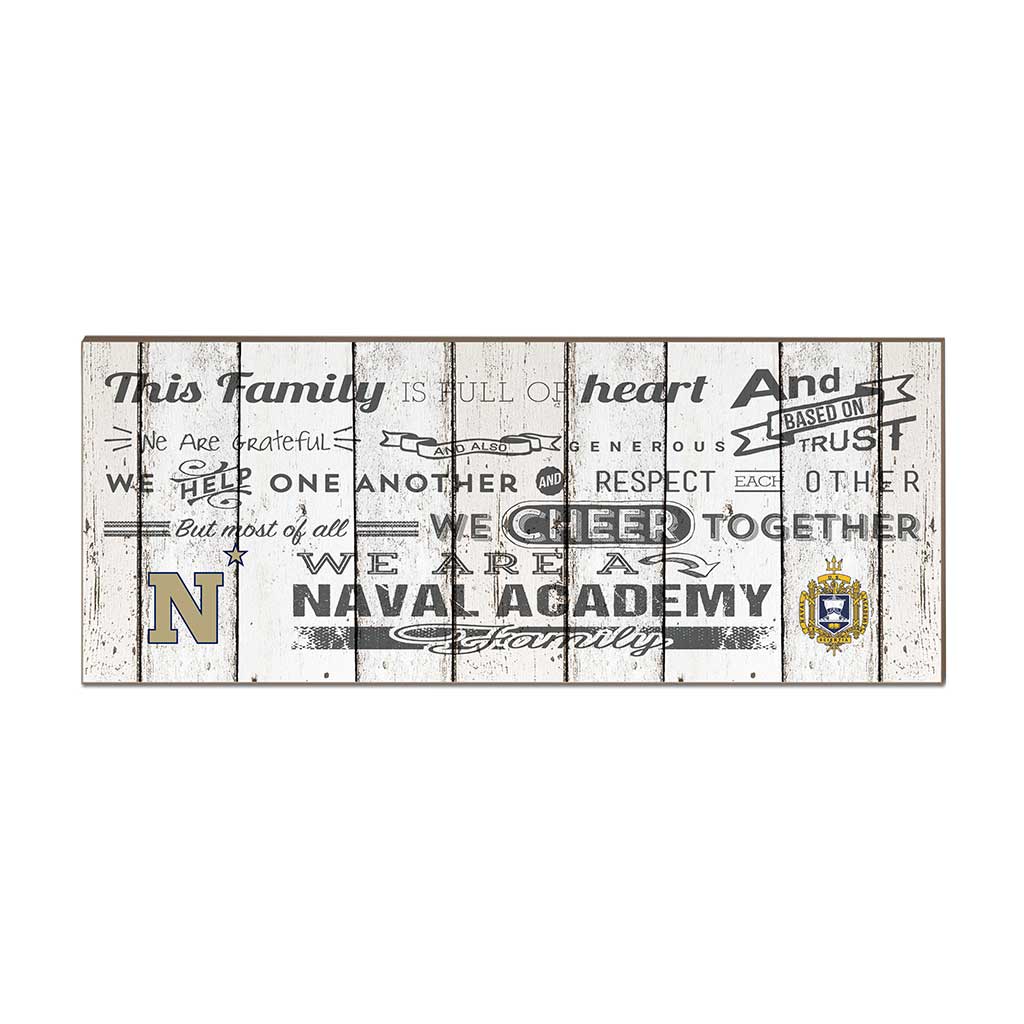 Small Weathered Family Cheer Naval Academy Midshipmen - Special