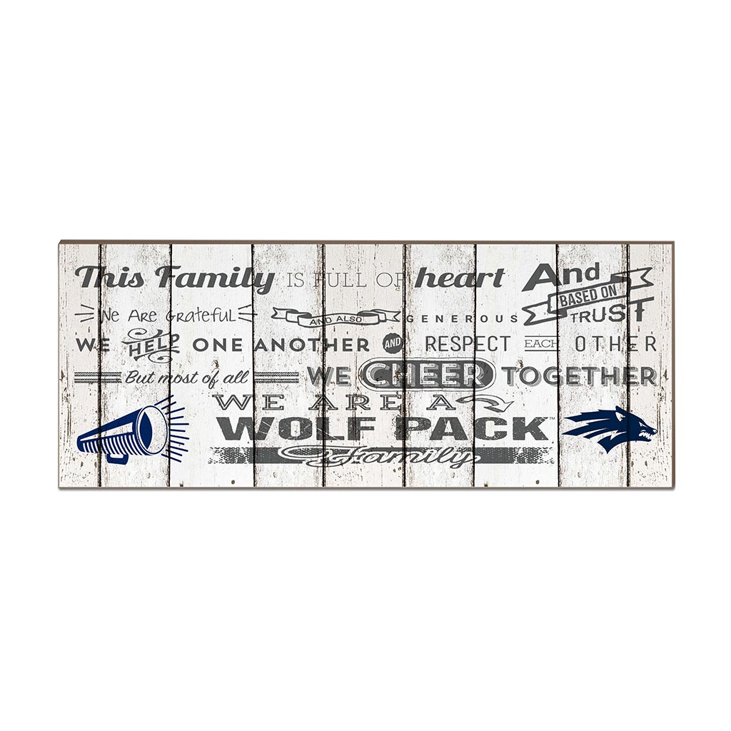 Small Weathered Family Cheer Nevada Wolf Pack
