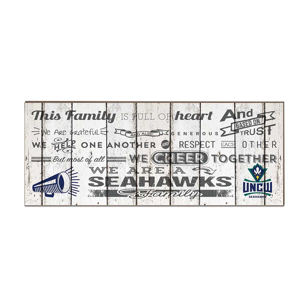 Small Weathered Family Cheer North Carolina (Wilmington) Seahawks