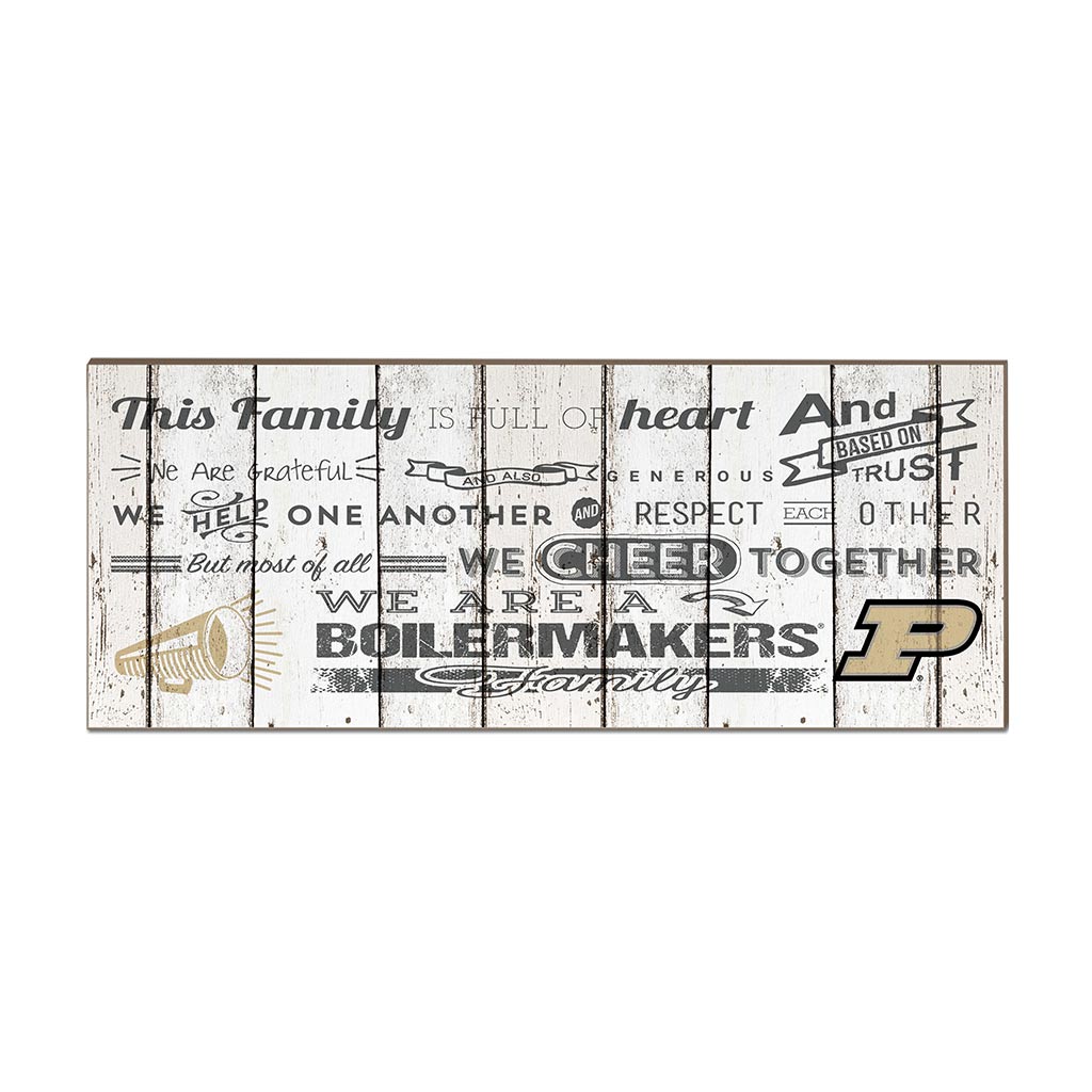 Small Weathered Family Cheer Purdue Boilermakers