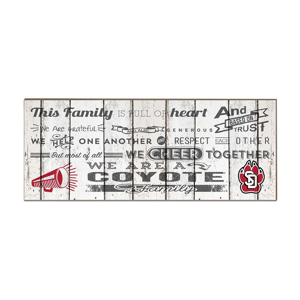 Small Weathered Family Cheer South Dakota Coyotes