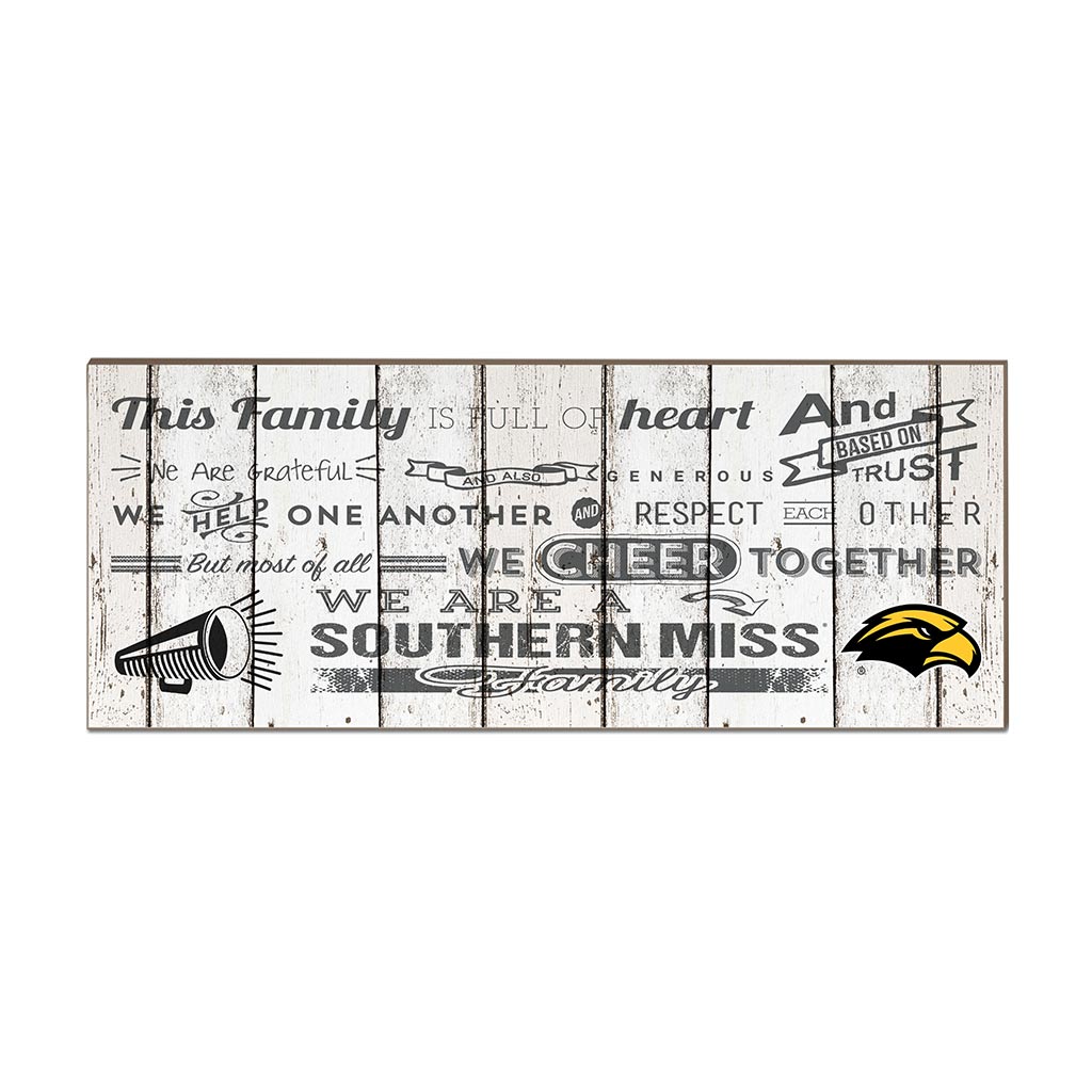 Small Weathered Family Cheer Southern Mississippi Golden Eagles