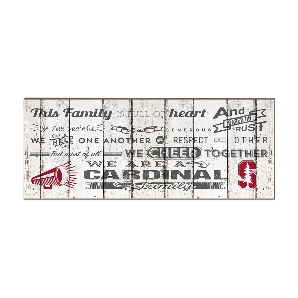 Small Weathered Family Cheer Stanford Cardinal color