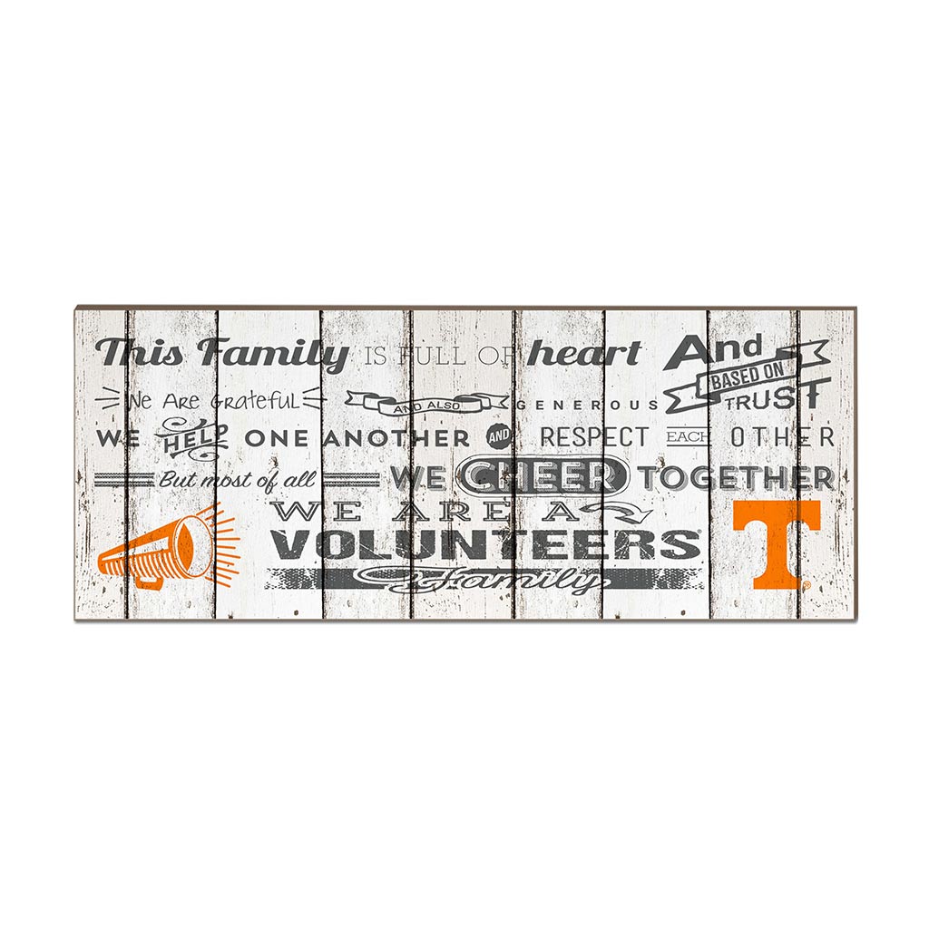 Small Weathered Family Cheer Tennessee Volunteers