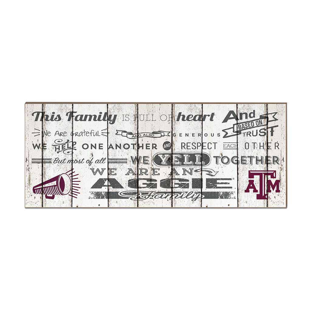 Small Weathered Family Cheer Texas A&M Aggies