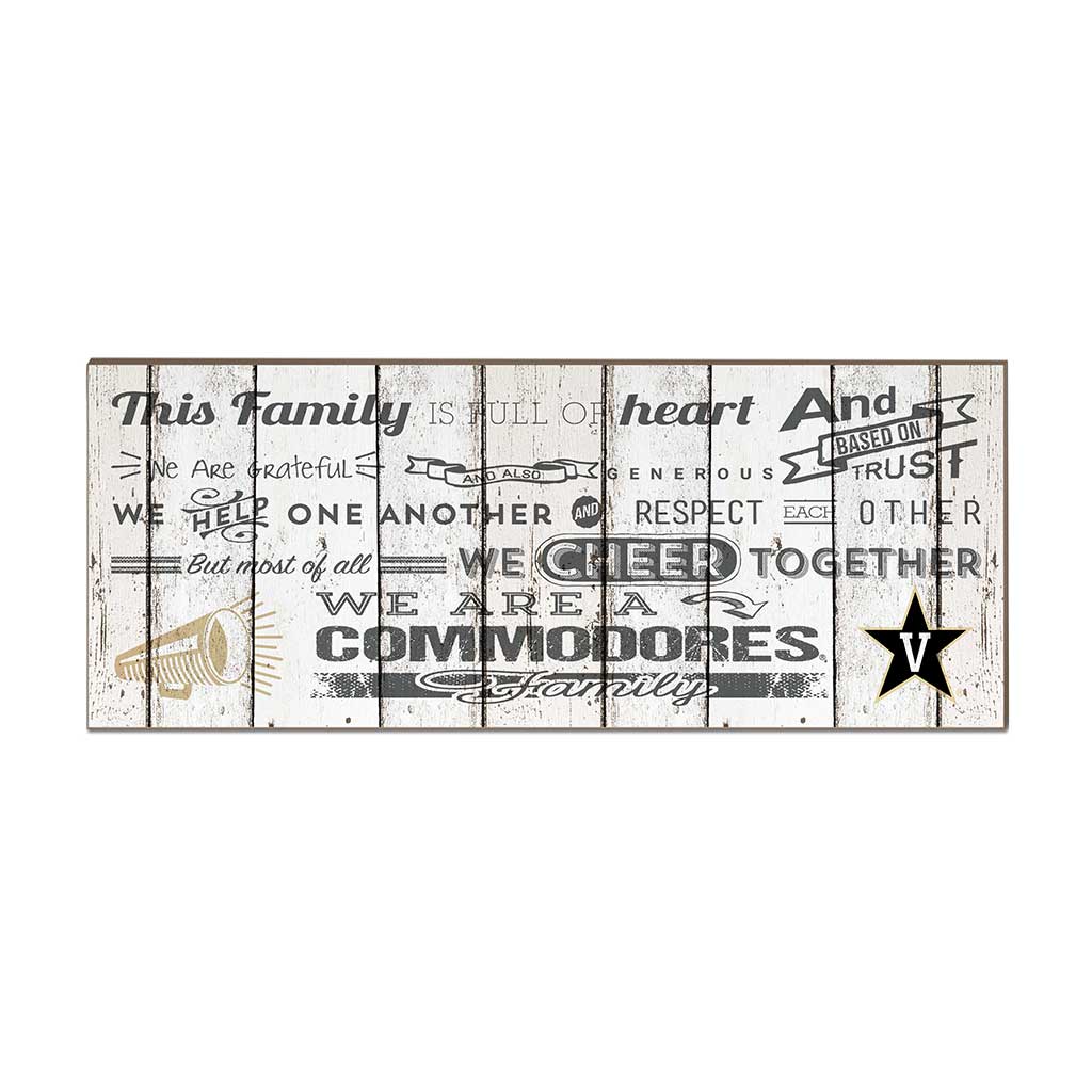 Small Weathered Family Cheer Vanderbilt Commodores