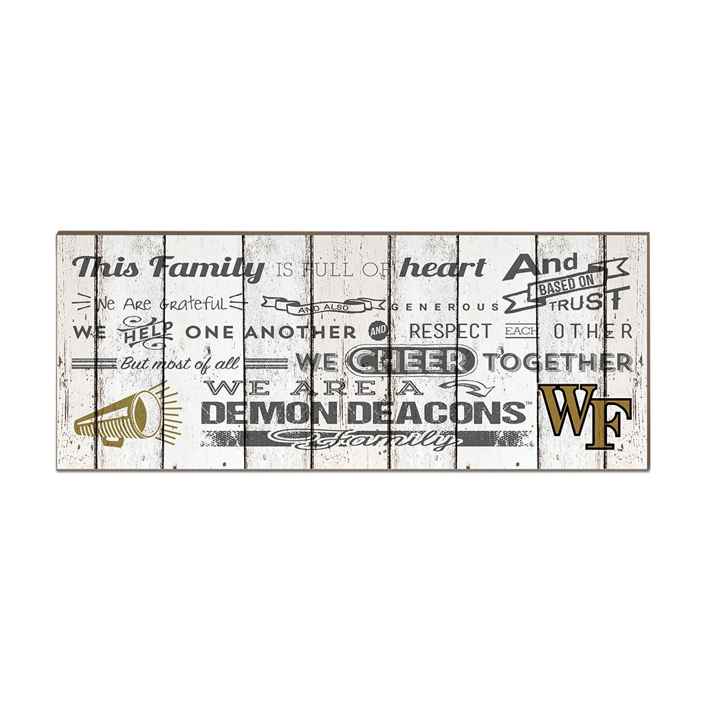 Small Weathered Family Cheer Wake Forest Demon Deacons