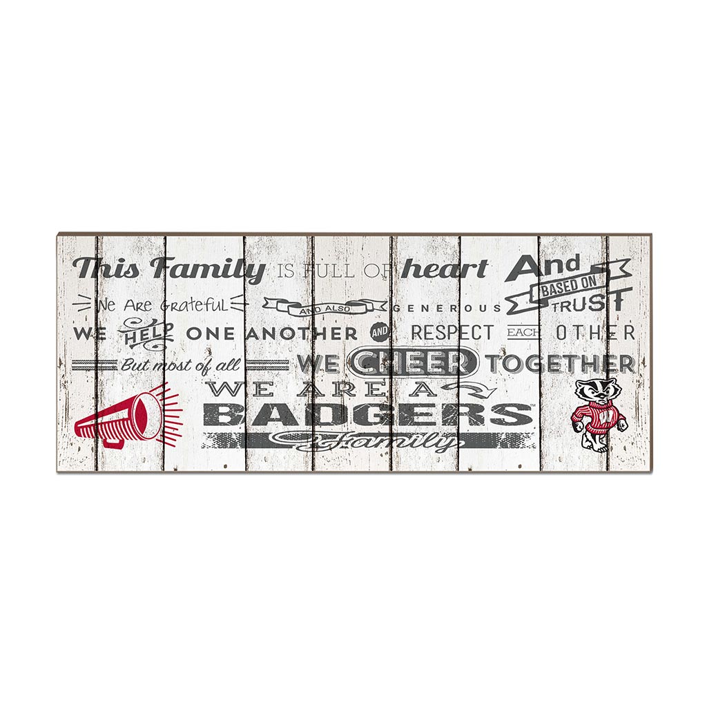 Small Weathered Family Cheer Wisconsin Badgers
