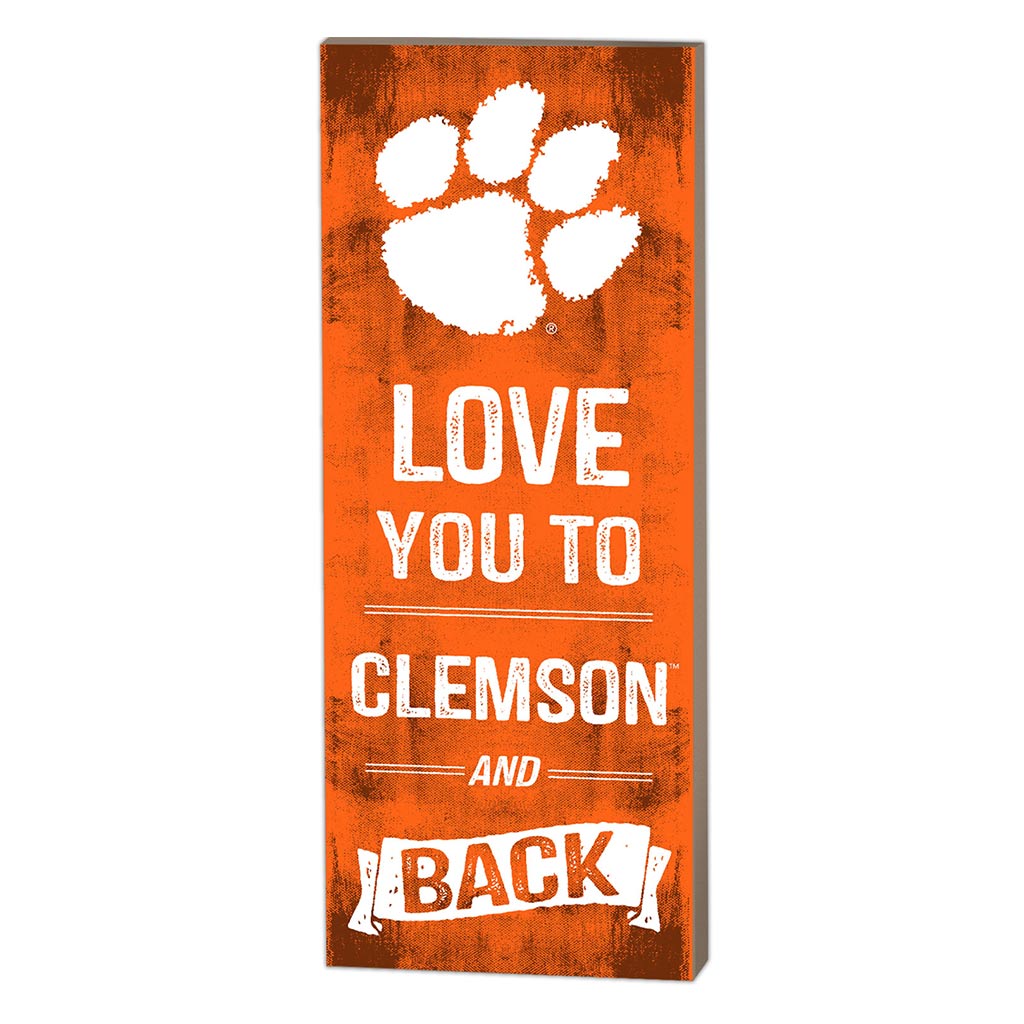 7x18 Logo Love You To Clemson Tigers