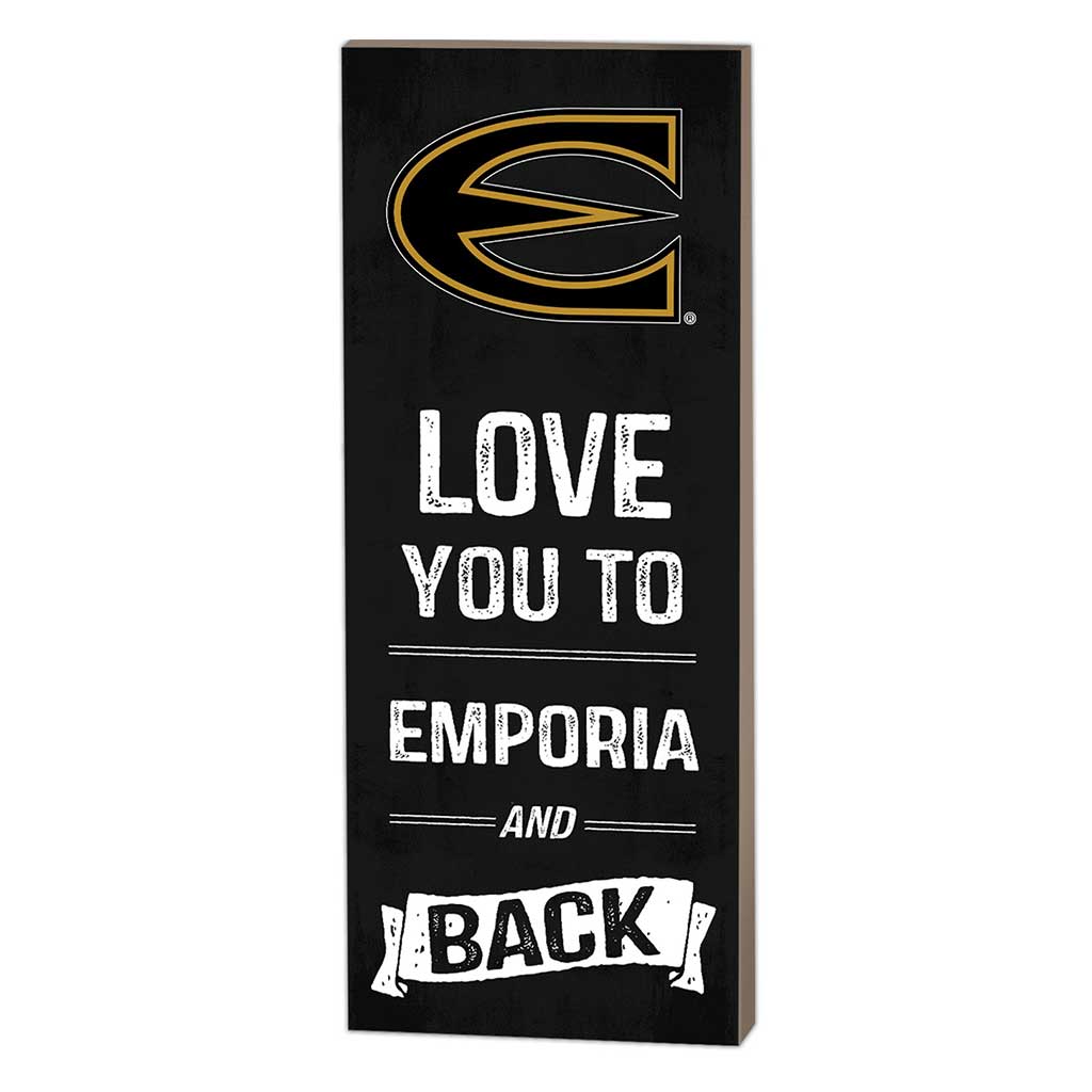 7x18 Logo Love You To Emporia State Hornets