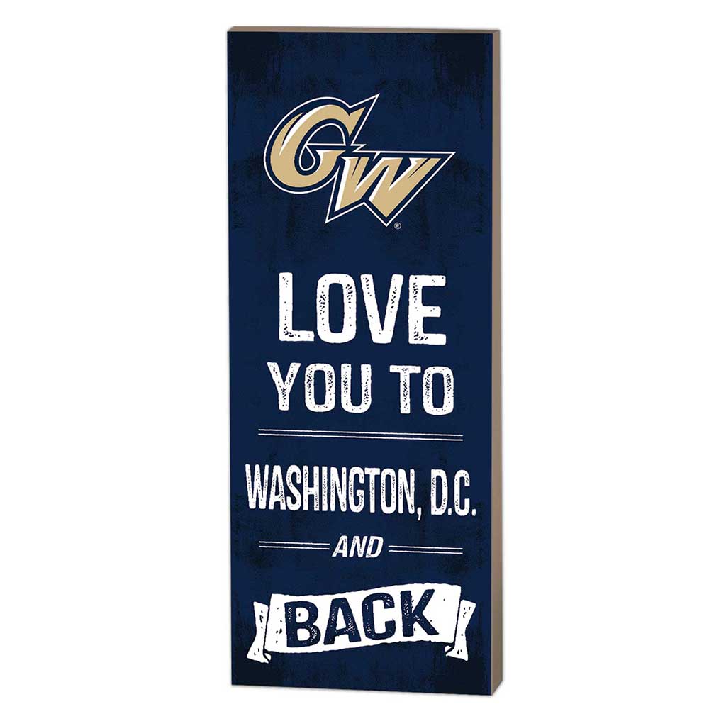 7x18 Logo Love You To George Washington Univ Colonials