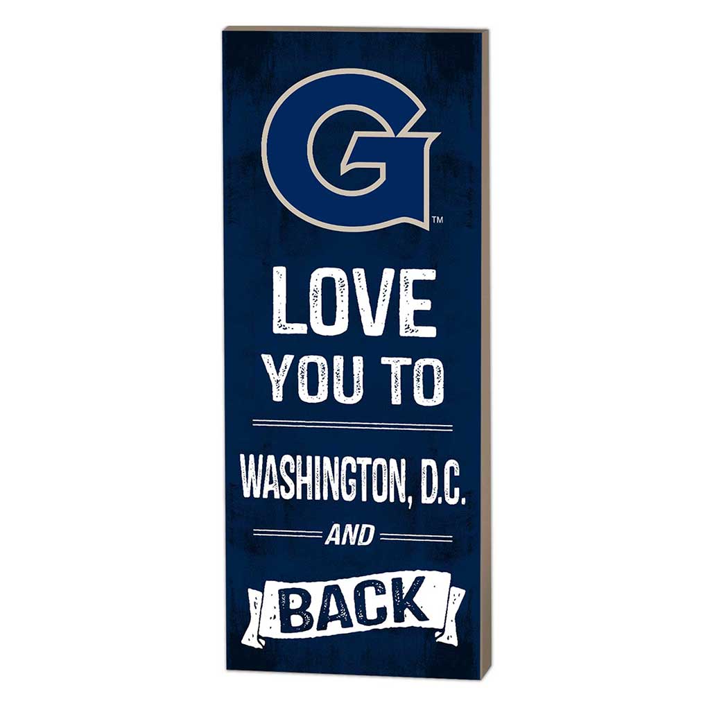 7x18 Logo Love You To Georgetown Hoyas