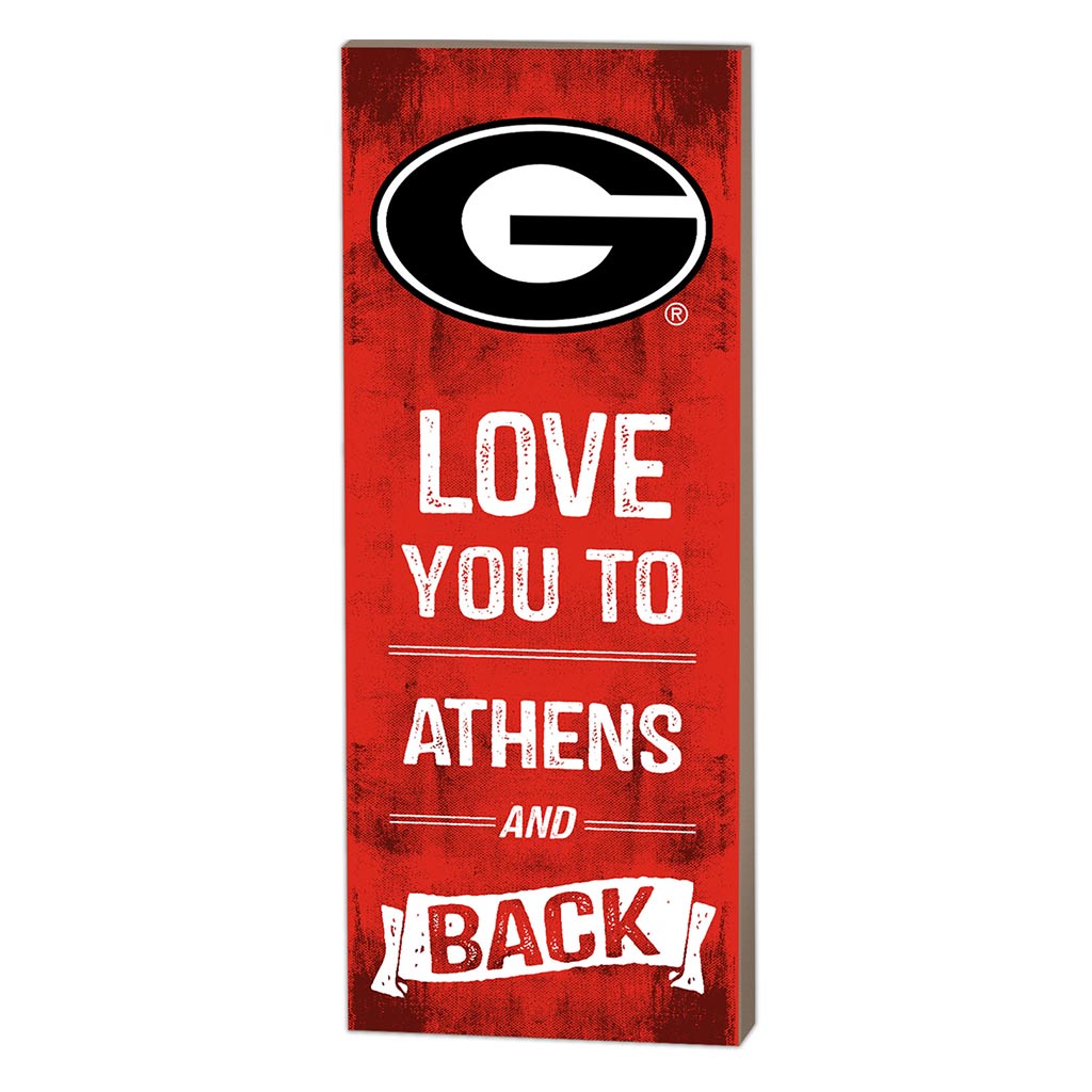 7x18 Logo Love You To Georgia Bulldogs