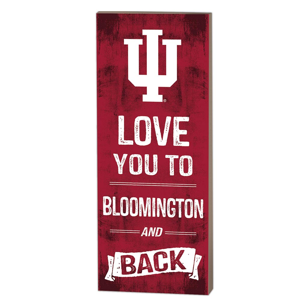 7x18 Logo Love You To Indiana Hoosiers