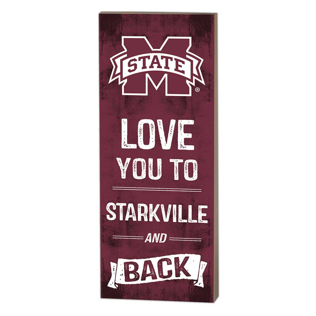 7x18 Logo Love You To Mississippi State Bulldogs