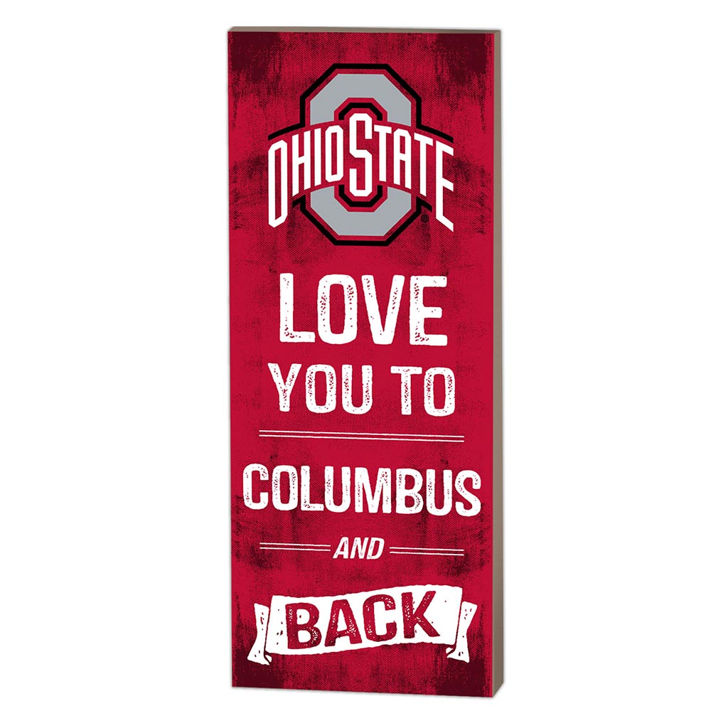 7x18 Logo Love You To Ohio State Buckeyes