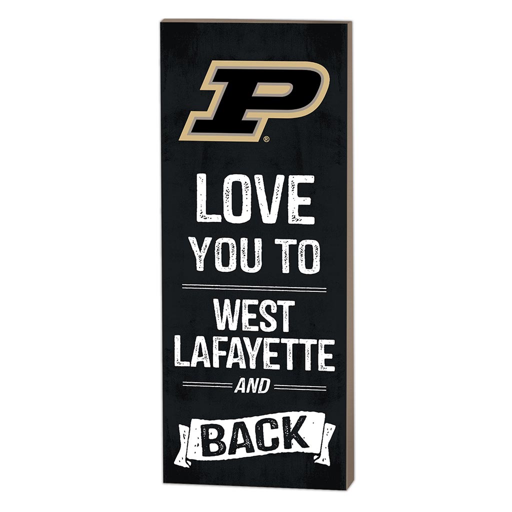 7x18 Logo Love You To Purdue Boilermakers