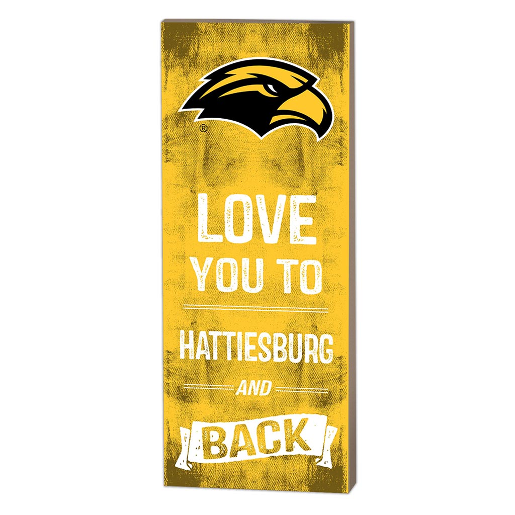 7x18 Logo Love You To Southern Mississippi Golden Eagles