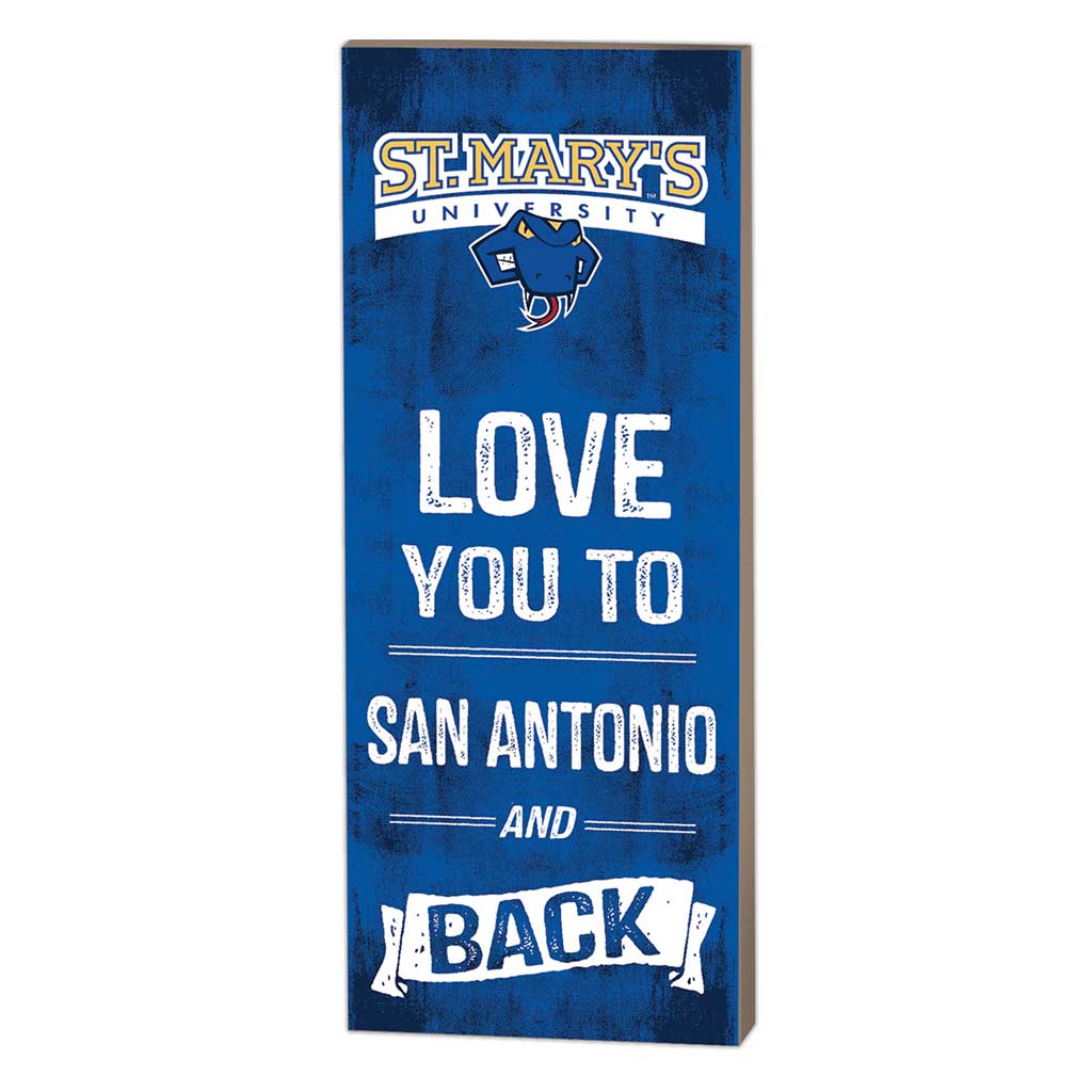 7x18 Logo Love You To St Mary's (San Antonio) Rattlers