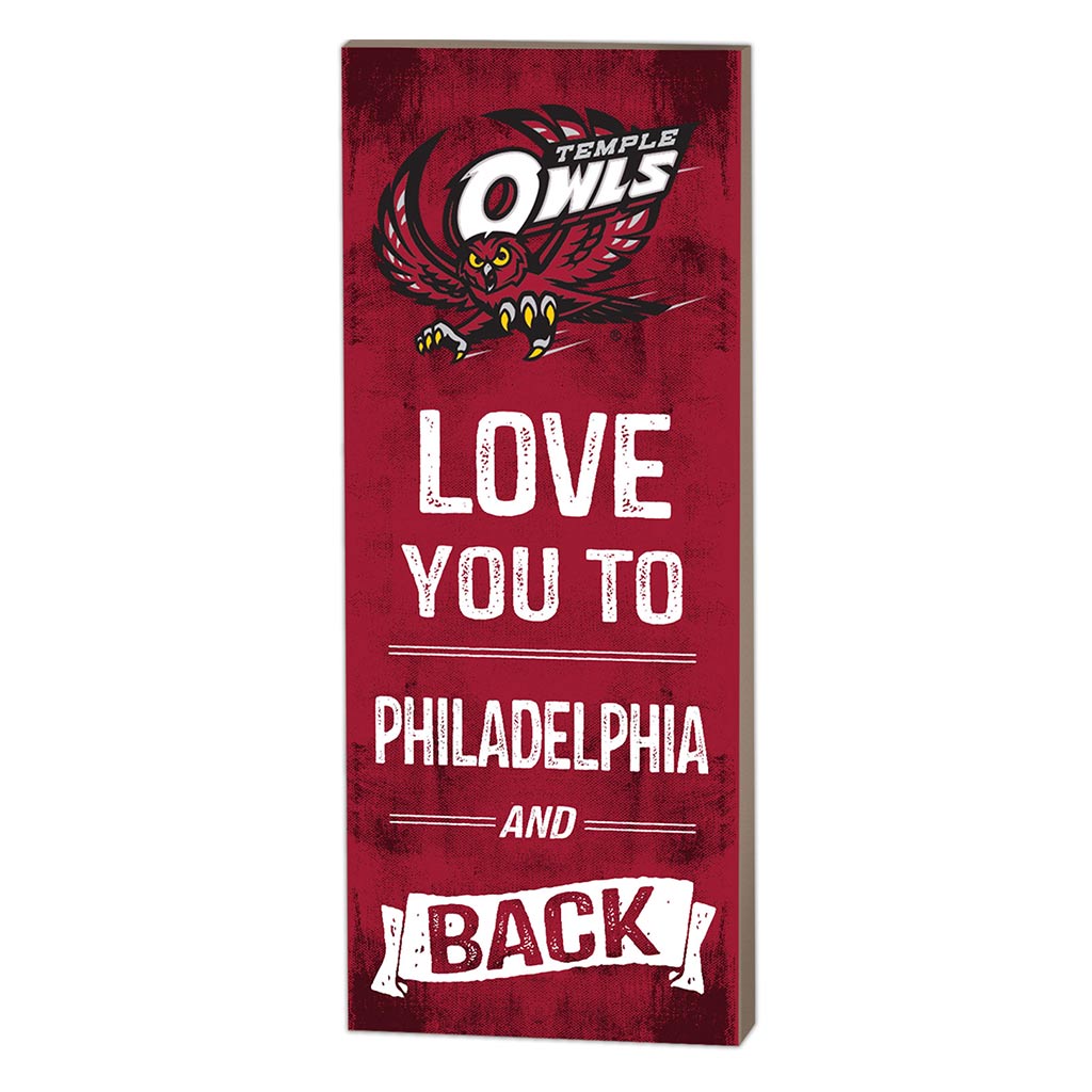 7x18 Logo Love You To Temple Owls