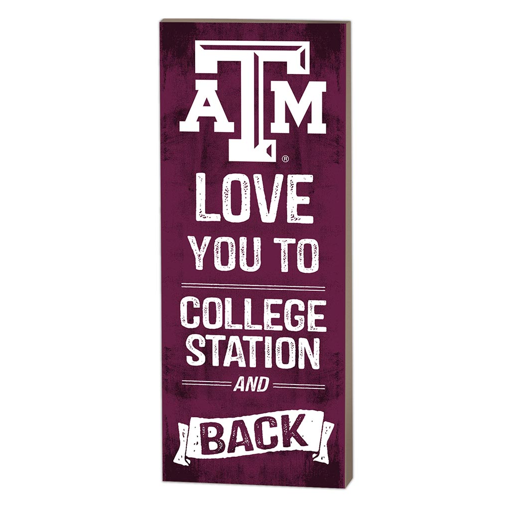 7x18 Logo Love You To Texas A&M Aggies