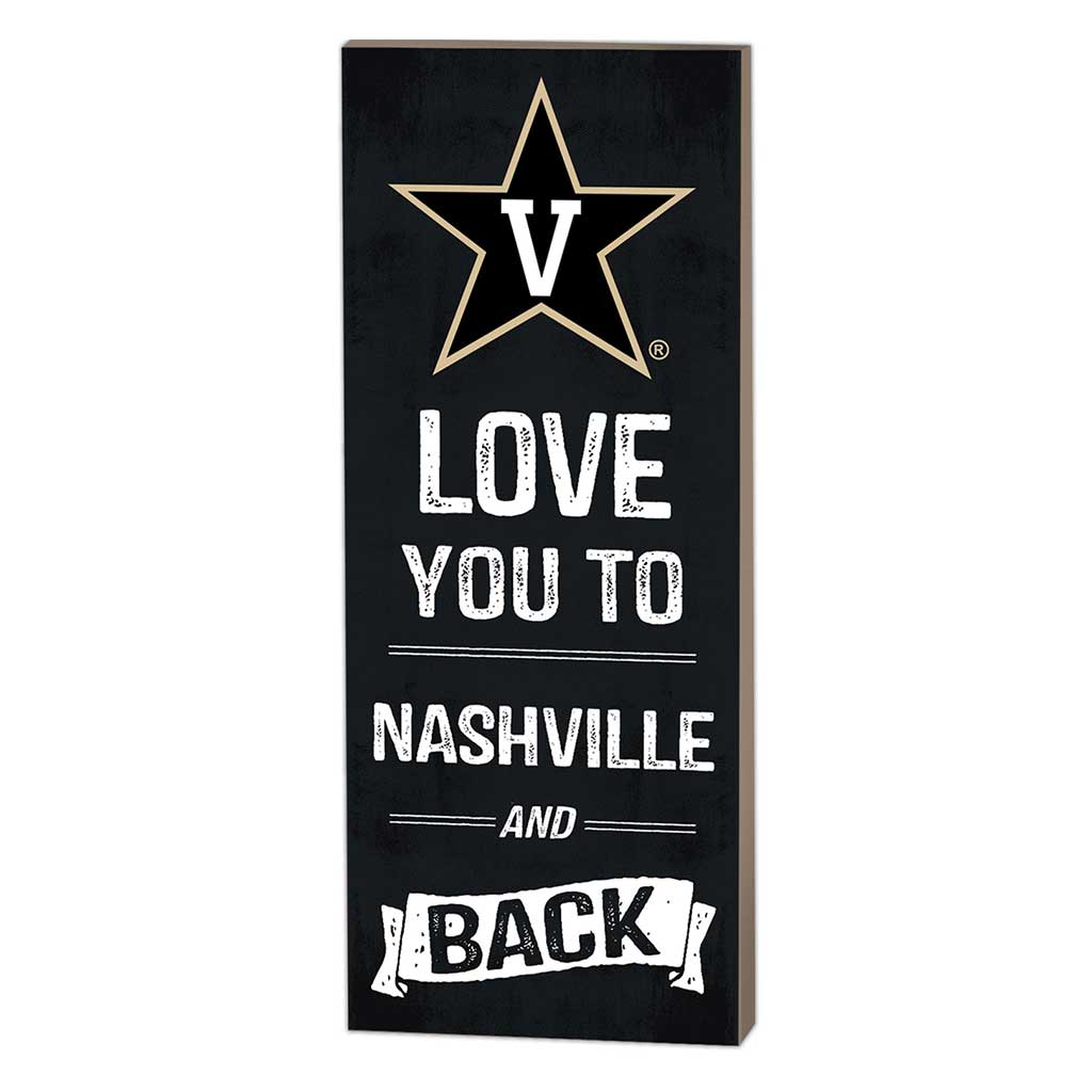 7x18 Logo Love You To Vanderbilt Commodores