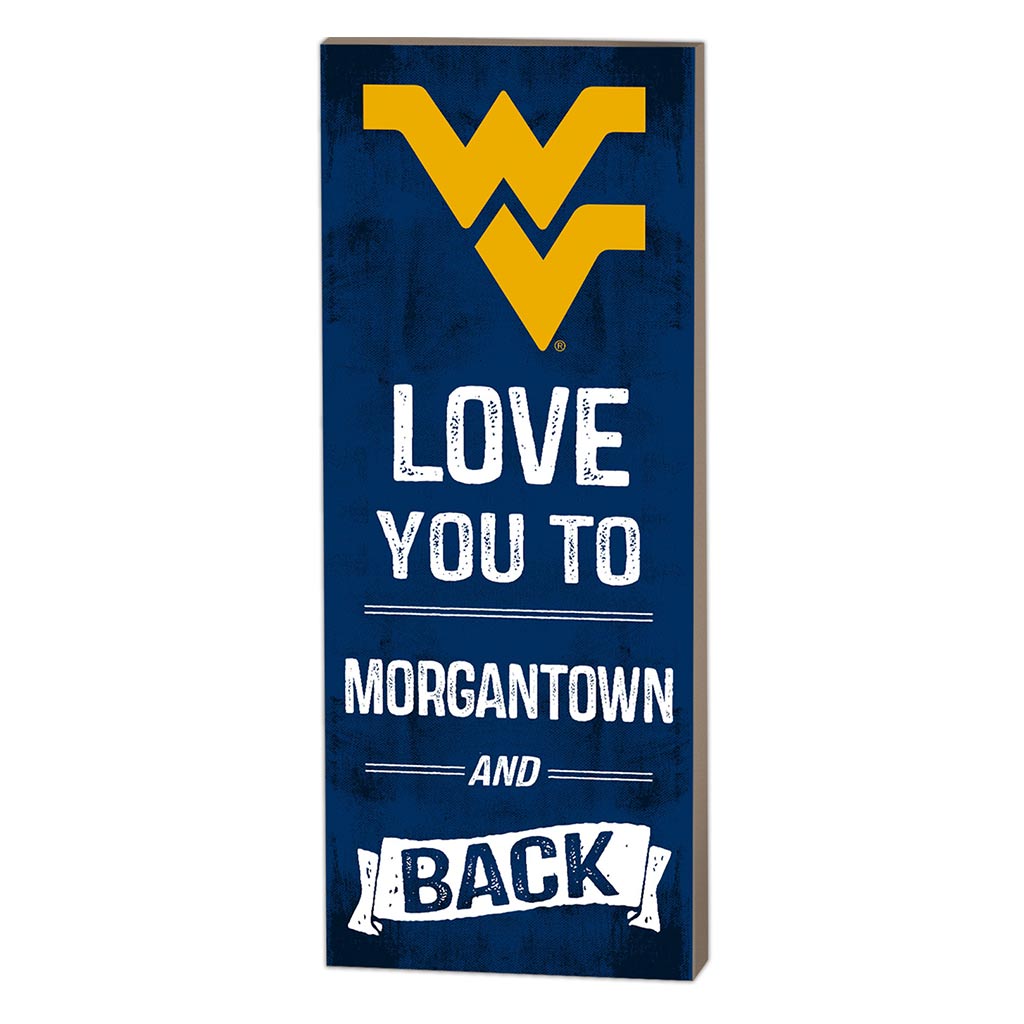 7x18 Logo Love You To West Virginia Mountaineers
