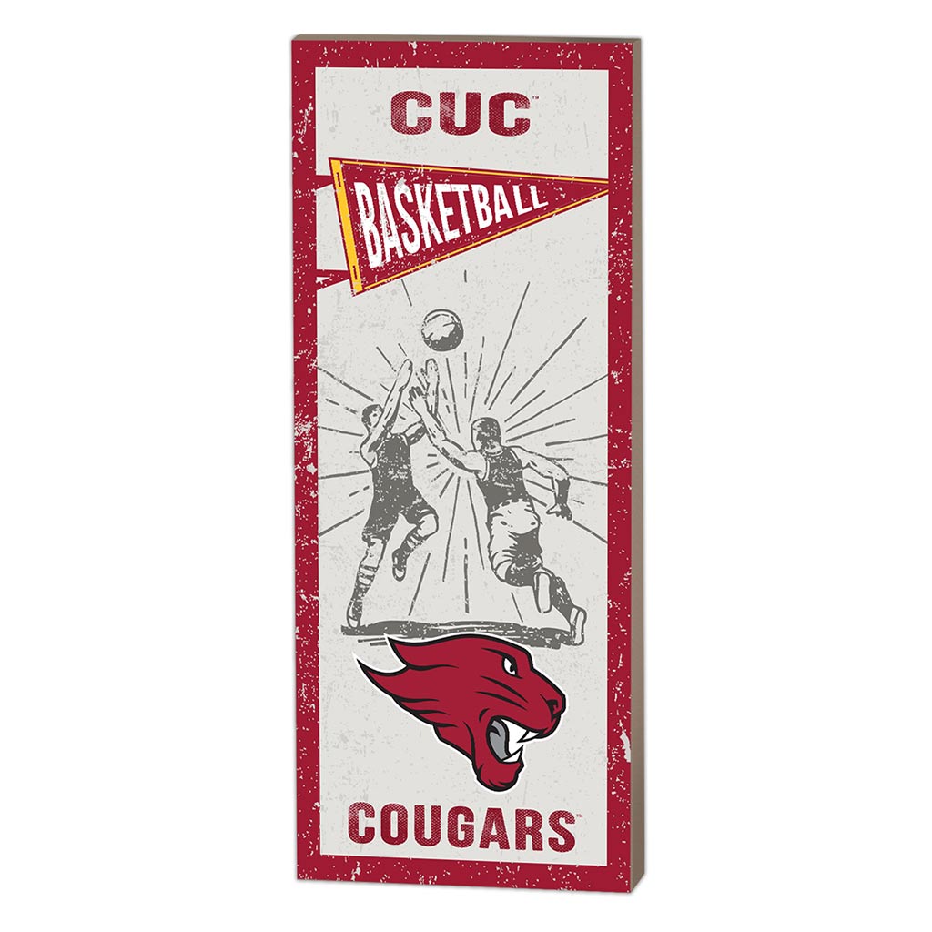 7x18 Vintage Player Concordia University Chicago Cougars Basketball
