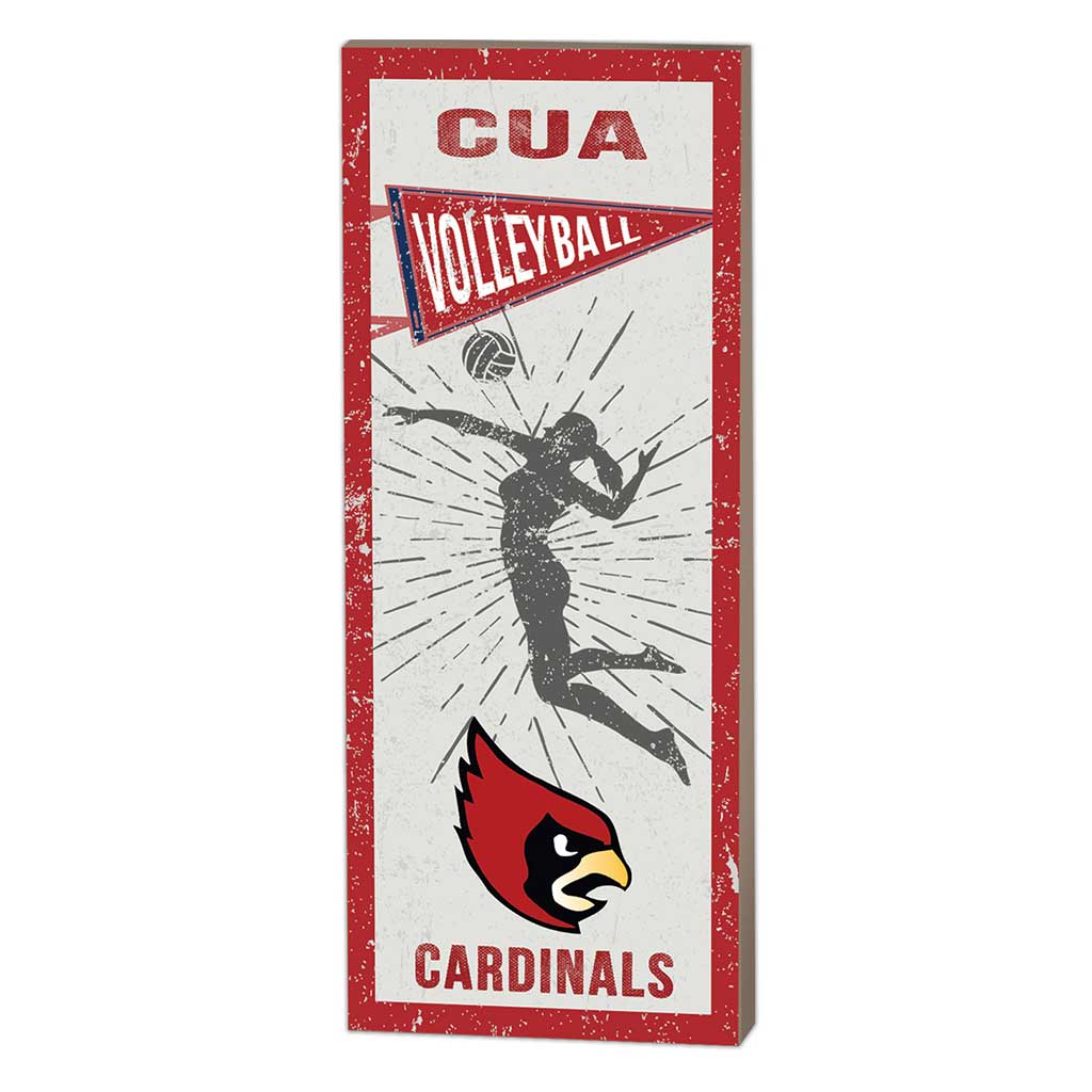 7x18 Vintage Player The Catholic University of America Cardinals - Volleyball