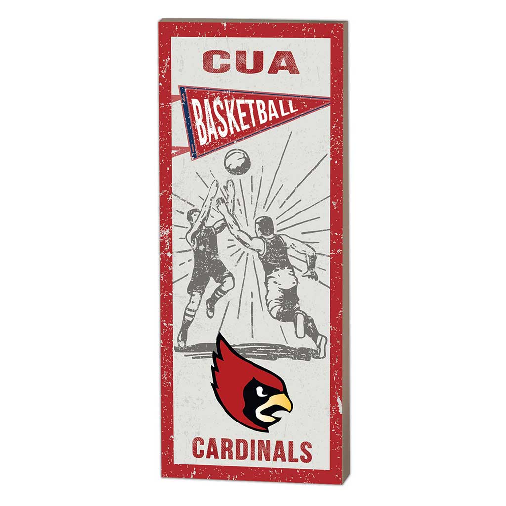 7x18 Vintage Player The Catholic University of America Cardinals