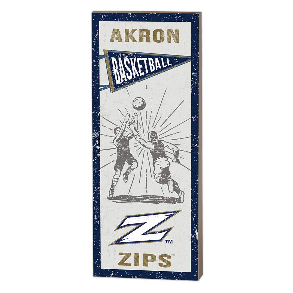 7x18 Vintage Player Akron Zips Basketball