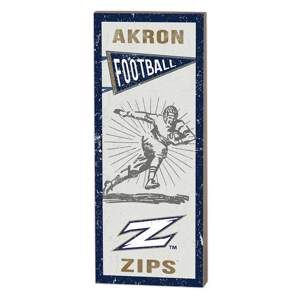 7x18 Vintage Player Akron Zips