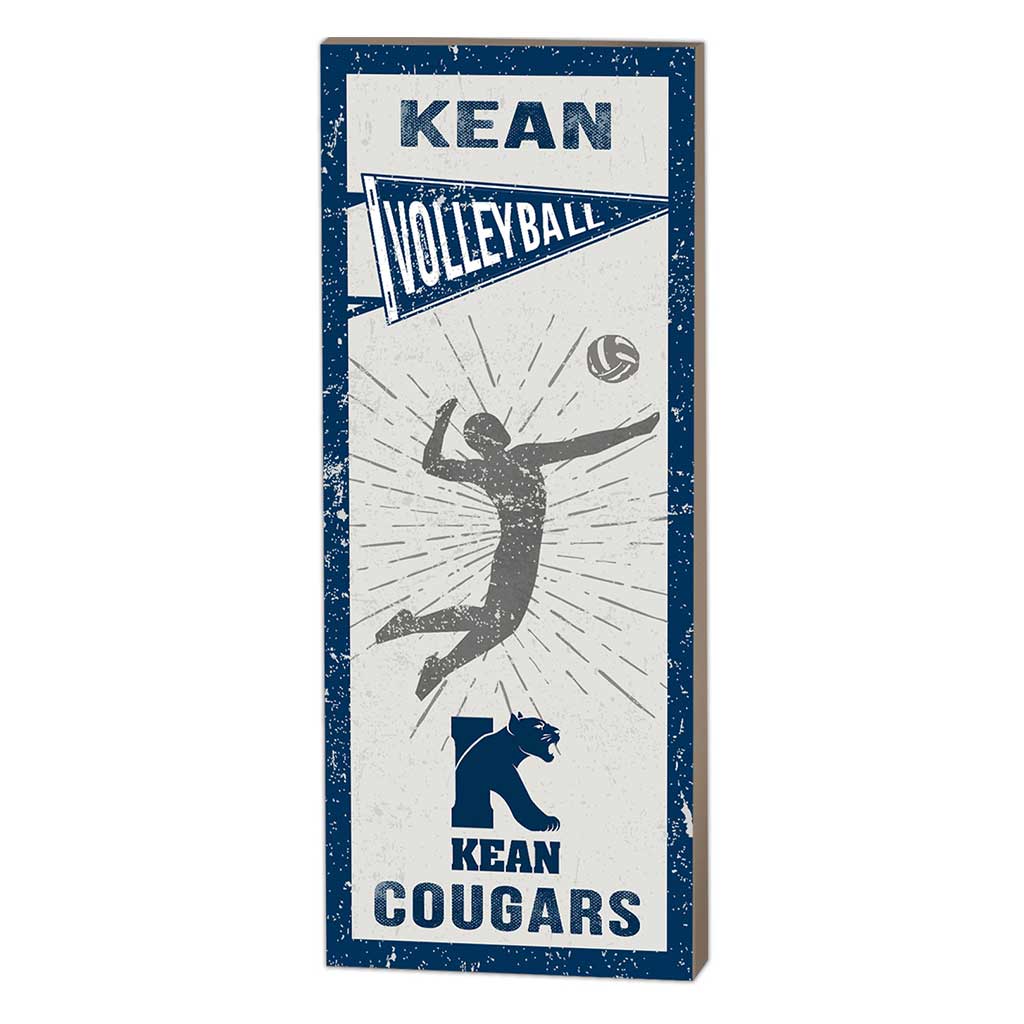 7x18 Vintage Player Kean University Cougars - Volleyball