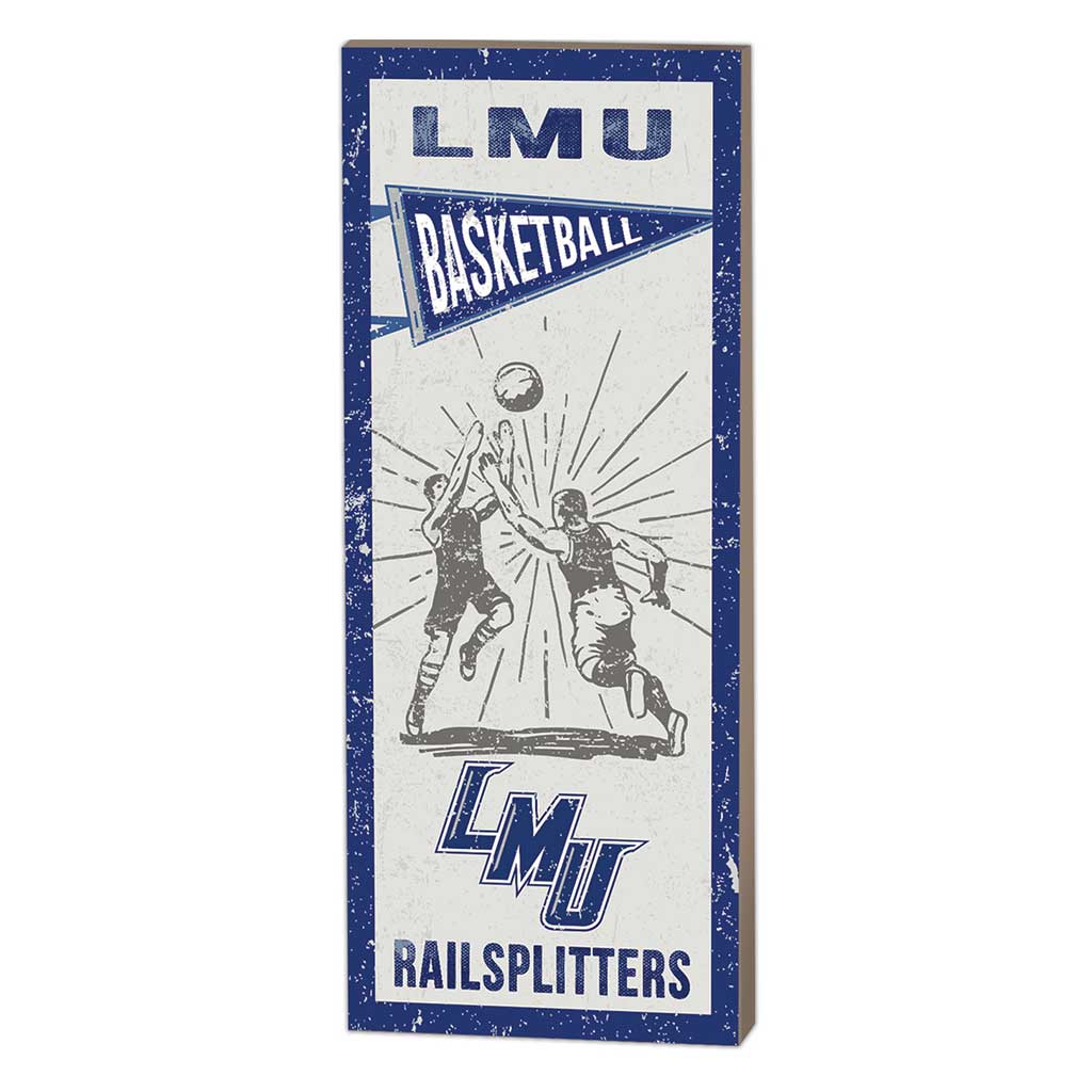 7x18 Vintage Player Lincoln Memorial University Railsplitters Basketball