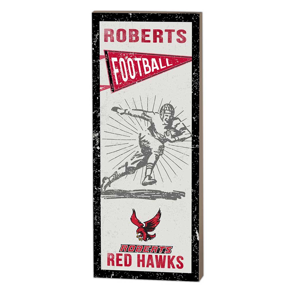 7x18 Vintage Player Roberts Wesleyan Redhawks