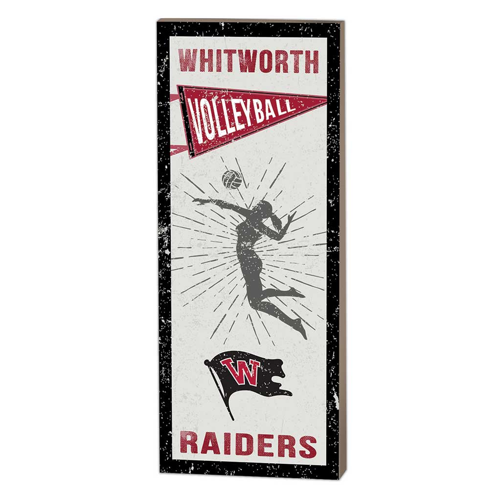 7x18 Vintage Player Whitworth University Pirates - Girl's Volleyball