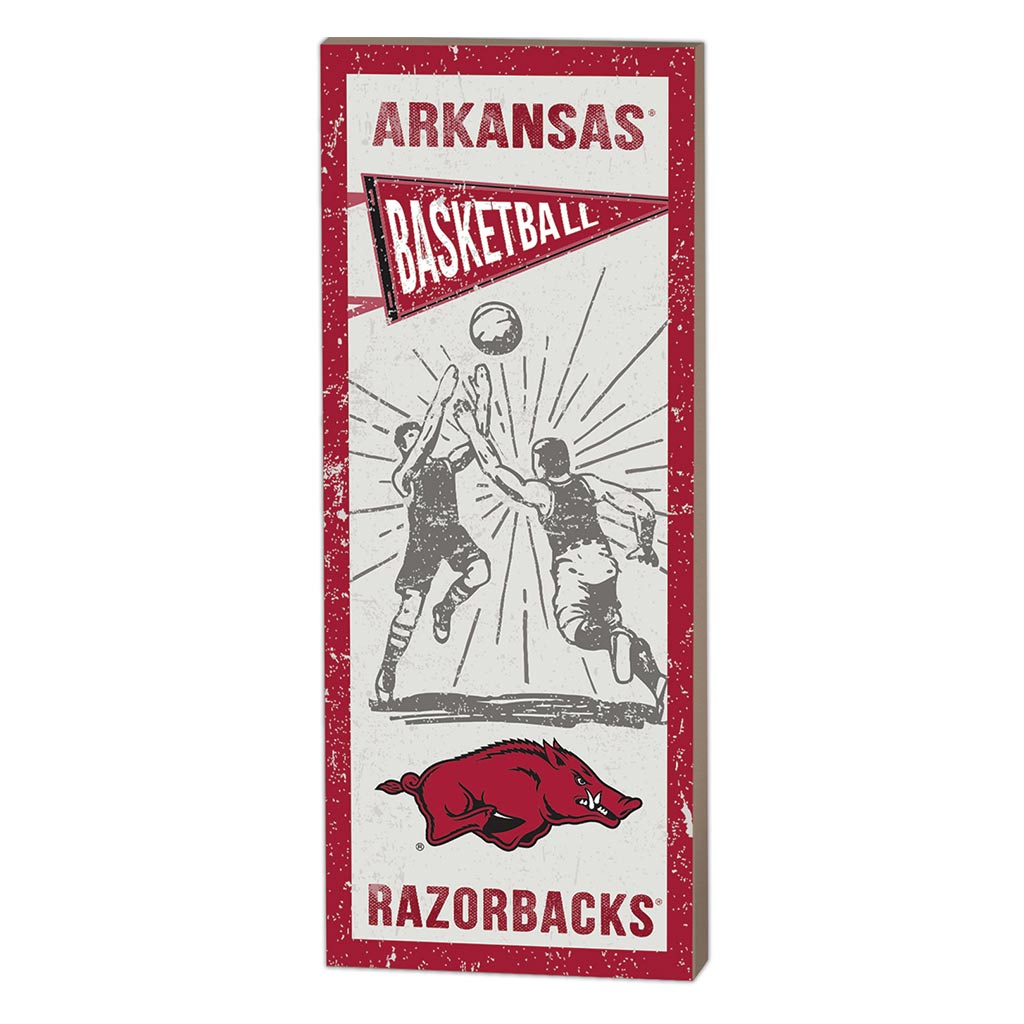 7x18 Vintage Player Arkansas Razorbacks Basketball