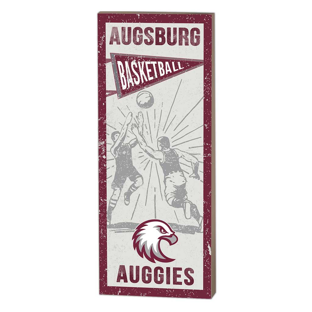 7x18 Vintage Player Augsburg College Auggies Basketball