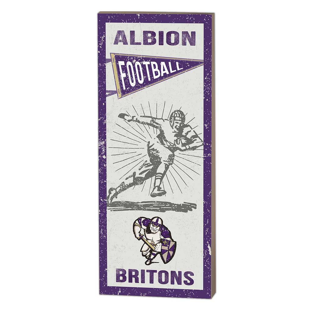 7x18 Vintage Player Albion College Britons